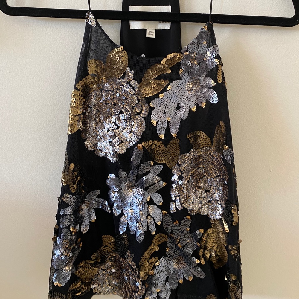 J.O.A sequin blouse